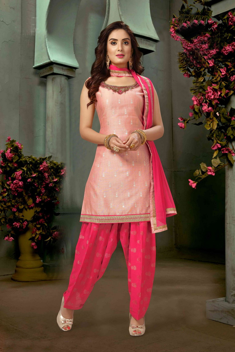 pink salwar suit